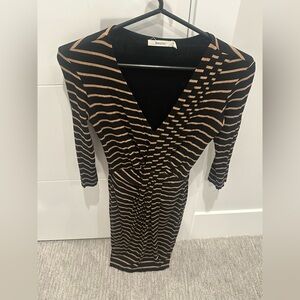 Bailey 44 midi striped dress size xs. Perfect for work.
